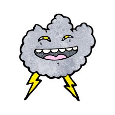 cartoon storm cloud N12