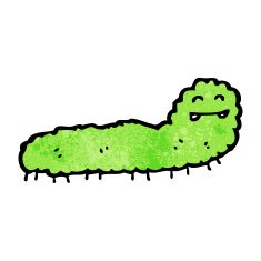 Cartoon Caterpillar N77