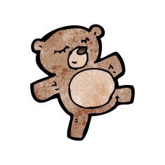 cartoon teddy bear N226