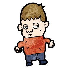 unhappy boy cartoon N3
