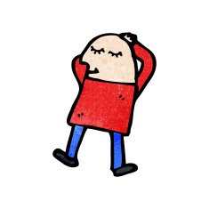 cartoon relaxing man N4