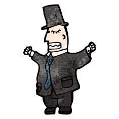 Rich Man Cartoon N7