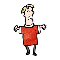happy cartoon man N13