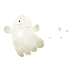spooky ghost cartoon N26
