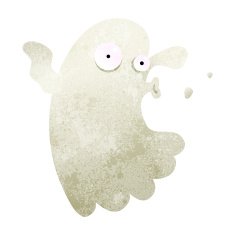 spooky ghost cartoon N29