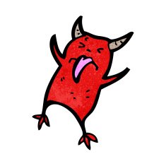 cartoon little devil N106