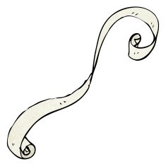 cartoon scroll banner N23