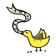 singing bird cartoon N12