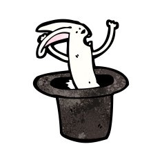cartoon rabbit in hat N6