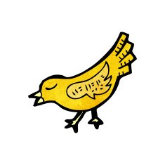 Cartoon Bird N435