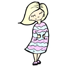 cartoon blond girl N11