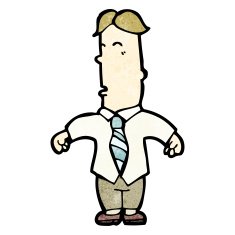 cartoon office man N28