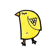 Cartoon Bird N436