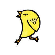 Cartoon Bird N437