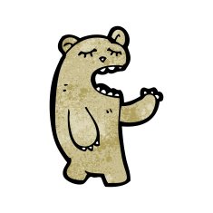 funny cartoon bear N65
