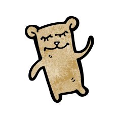 cartoon teddy bear N229