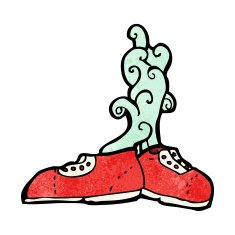 smelly old trainers cartoon N2