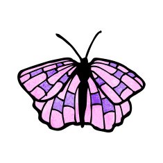 Cartoon Butterfly N84
