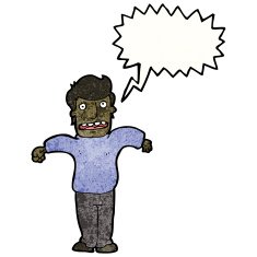 Cartoon Man Shrugging Shoulders N71