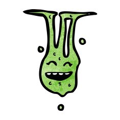 cartoon slime blob monster N9