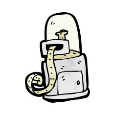 cartoon stock ticker machine N2