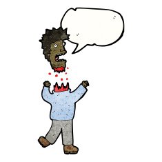 cartoon man with severed head N5