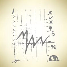 Chart stock doodle