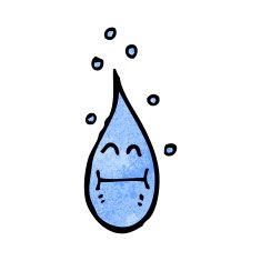 cartoon raindrop N8