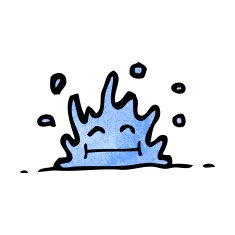 Cartoon Water Splash N20
