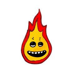 flame cartoon character N9