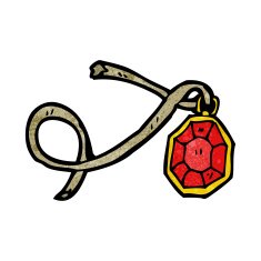 Cartoon Ruby Necklace N6