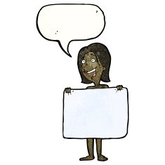 cartoon woman changing behind towel