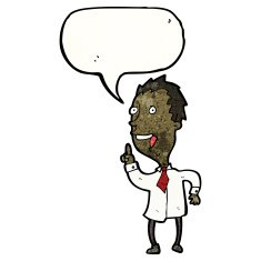 enthusiastic man with speech bubble cartoon N2