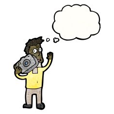 cartoon man with camera N6