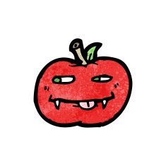 vampire apple cartoon N2