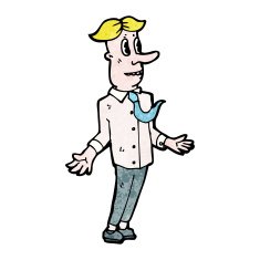 caroton ugly man shrugging shoulders N2