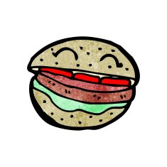 burger cartoon character N6