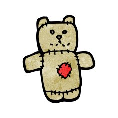 cartoon teddy bear N230