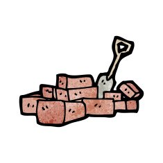 Cartoon Pile Of Bricks N3