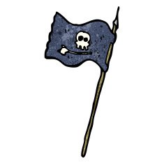 cartoon pirate flag N9