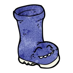 wellington boot cartoon character N5
