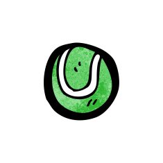 Cartoon Tennis Ball N33