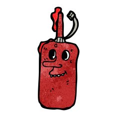 Cartoon Ketchup Bottle N22