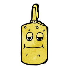 Cartoon Mustard Bottle N18