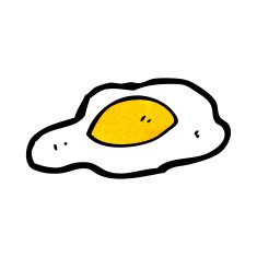 Fried Egg Cartoon N3