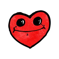 funny heart cartoon character N9