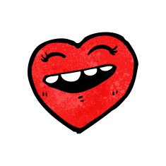 funny heart cartoon character N12
