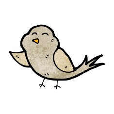 Cartoon Bird N443