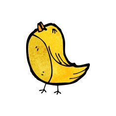 Cartoon Bird N449