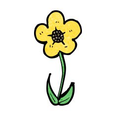 cartoon flower N508